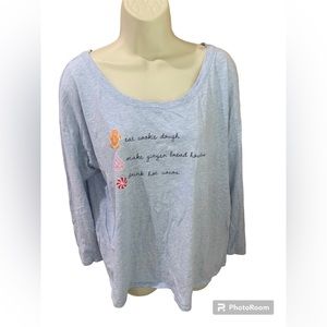 Sleep‎ Sense Pajama Top Women’s Size XL